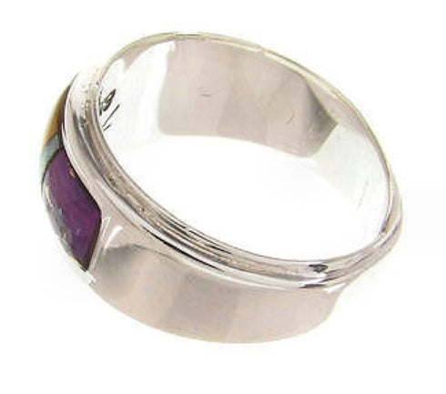 Multicolor Sterling Silver Southwestern Ring Size 5-3/4 PS58204